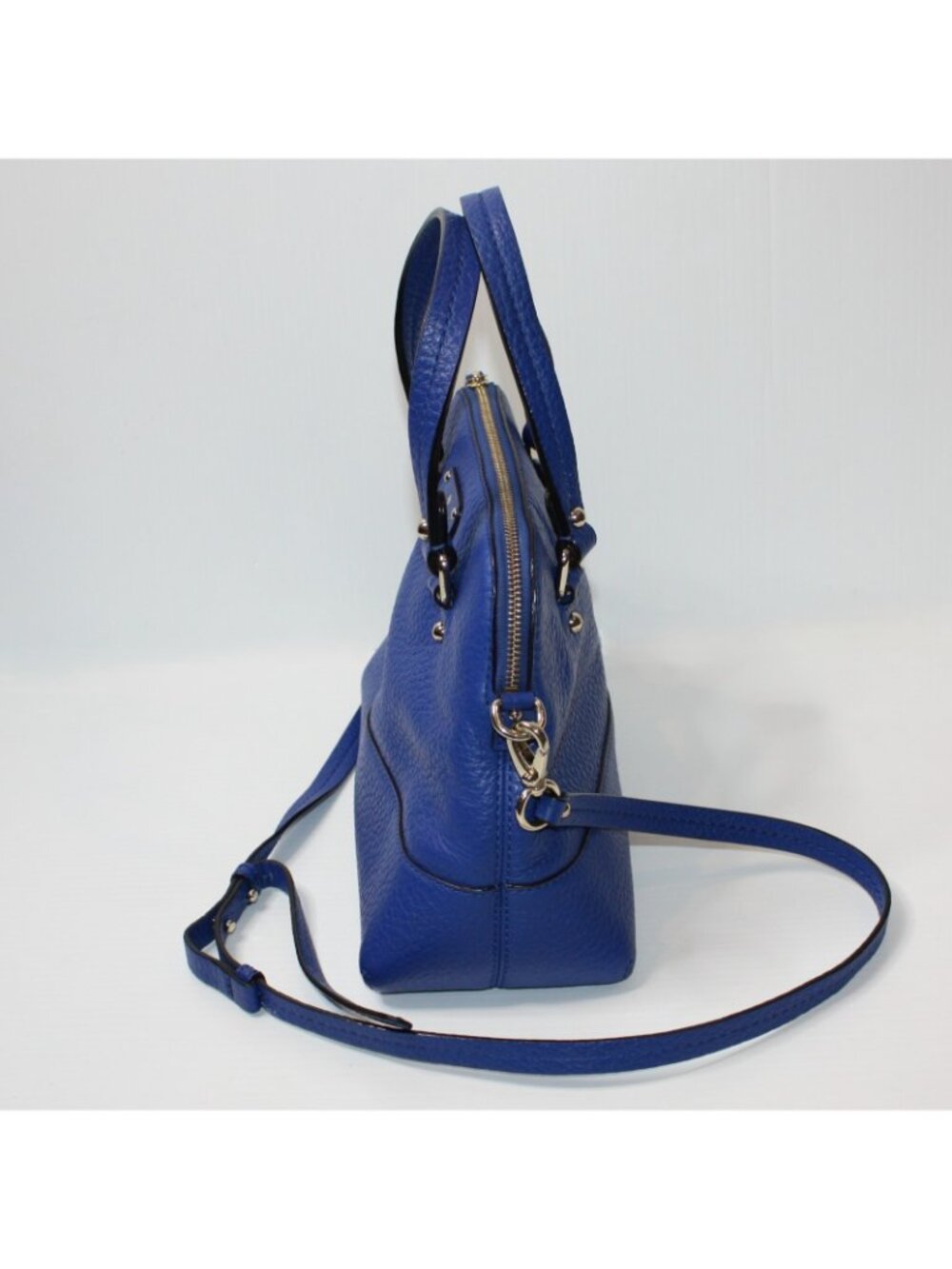 Kate Spade New York Grove Court Maise Purse Small Leather Bag in Yves Blue Color - Picture 7 of 10